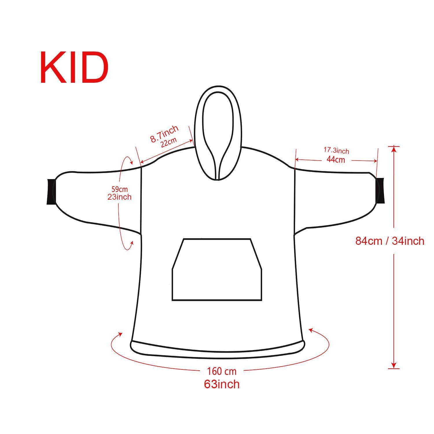 snug hoodie kid size chart - Demon Slayer UK Shop