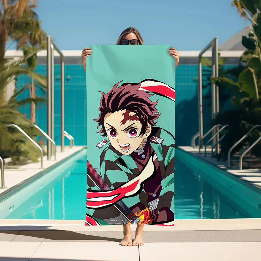 Must Try Demon Slayer Beach Towel
