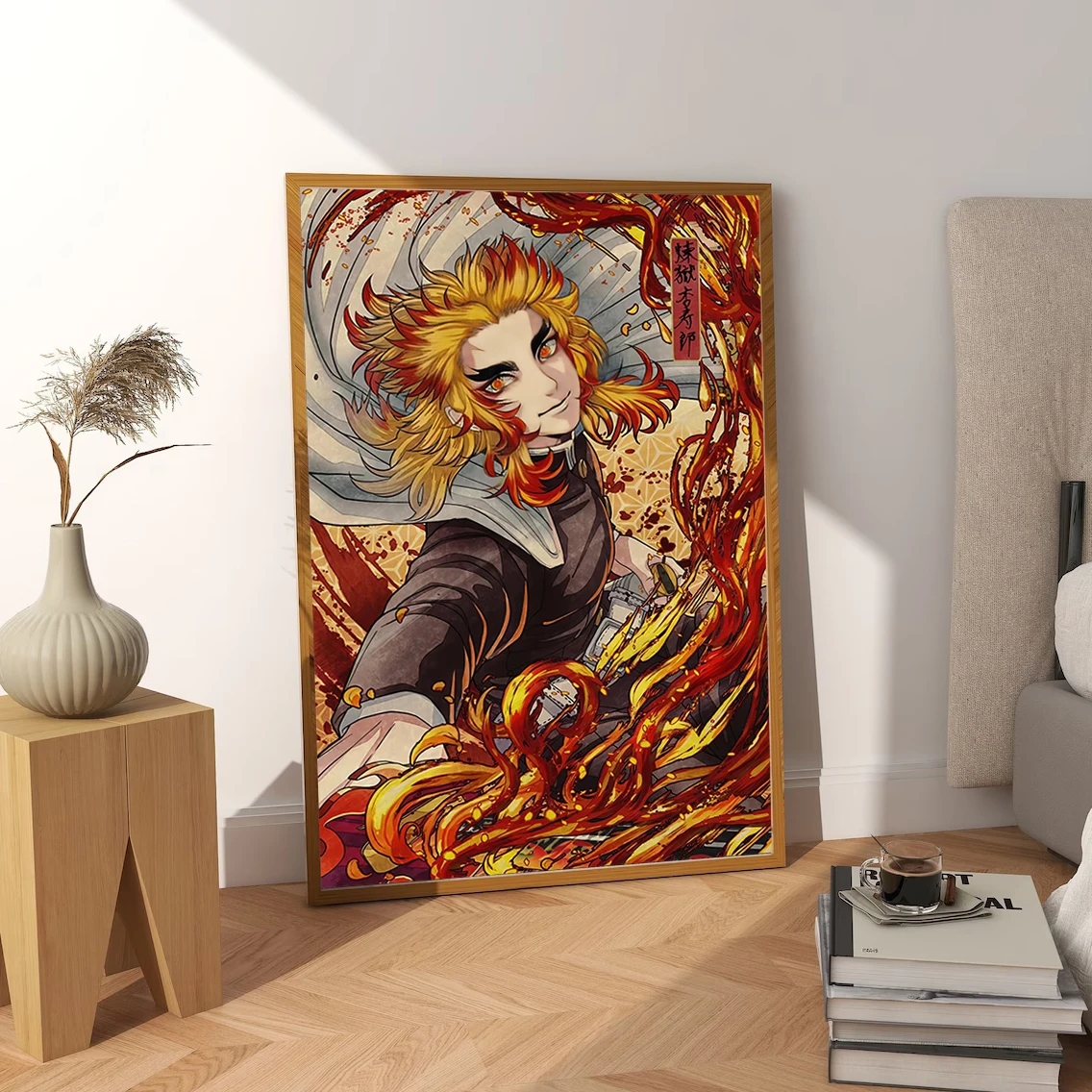 Anime Rengoku Demon Slayer Wall Art