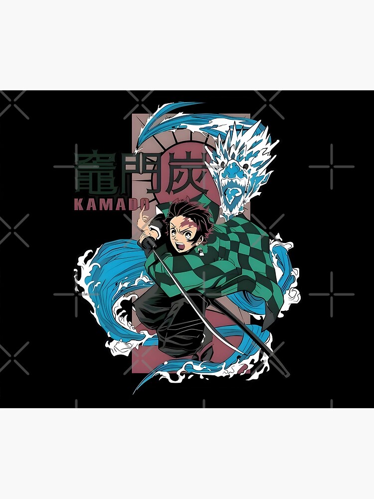 Amazing Art Work Of Slayer Yaiba Animes Film Water Dragon Tapestry - Image 2