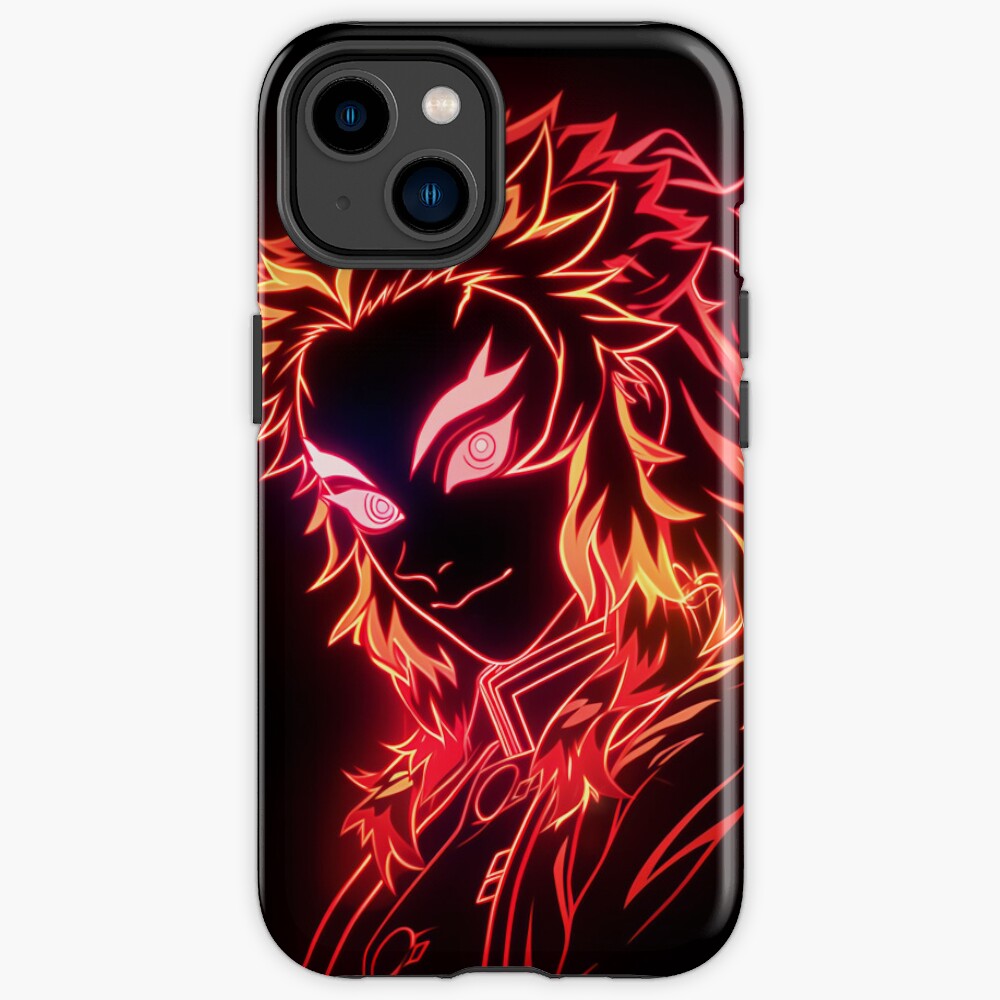 Neon Flame Slayer Iphone Case