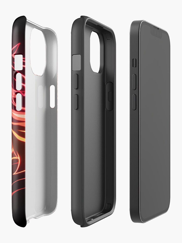 Neon Flame Slayer Iphone Case - Image 2