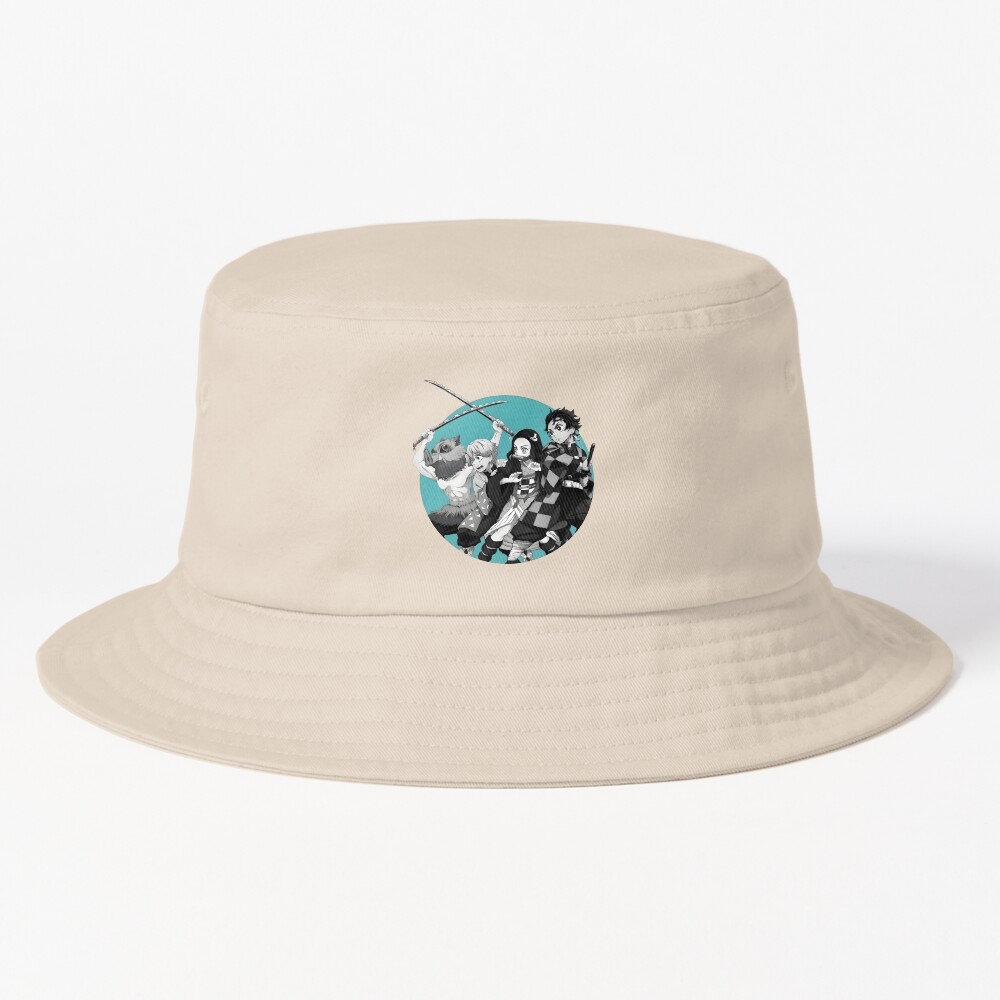 Amazing Art Work Of Slayer Yaiba Animes Film Teambuilding Bucket Hat