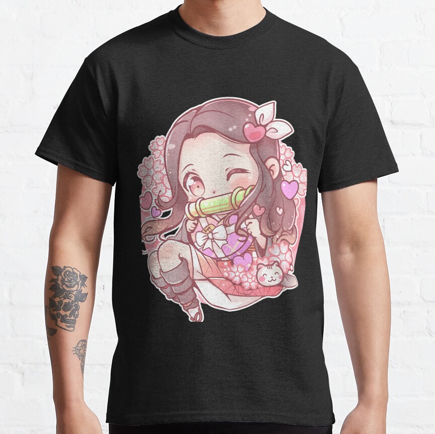 Cute Nezuko Demon Slayer Fanart T-shirt - Image 2