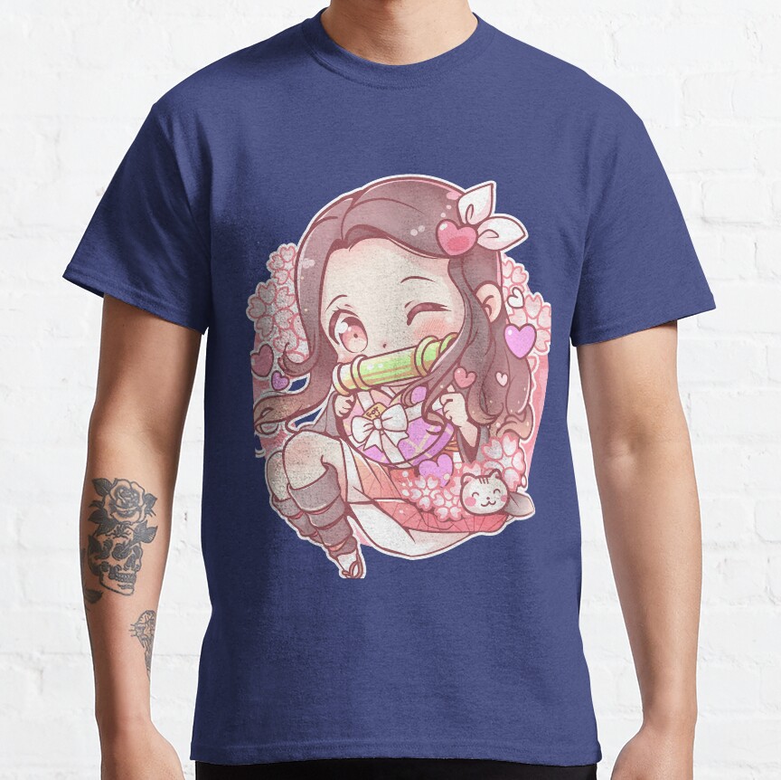 Cute Nezuko Demon Slayer Fanart T-shirt - Image 5