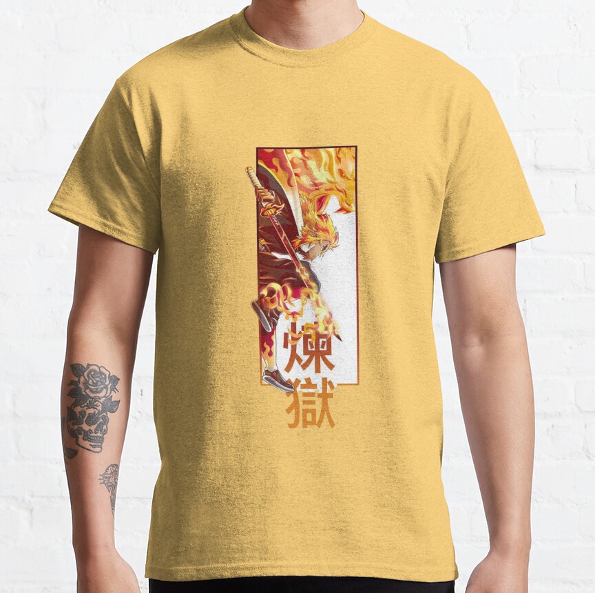 Rengoku Kyojuro Demon Slayer T-shirt - Image 7