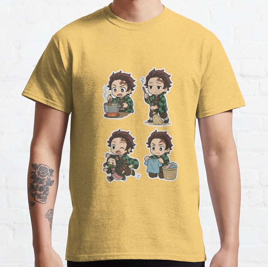 Tanjiro S Daily Struggles Funny Chibi Moments Of Everyday Chaos T-shirt - Image 7