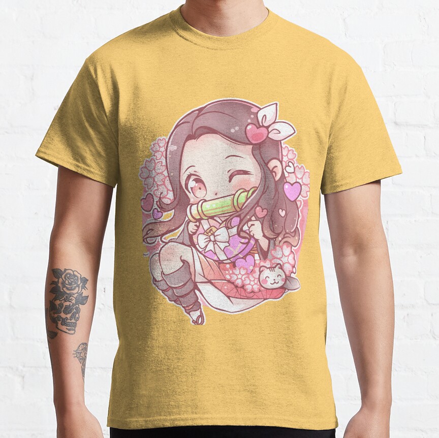 Cute Nezuko Demon Slayer Fanart T-shirt - Image 7
