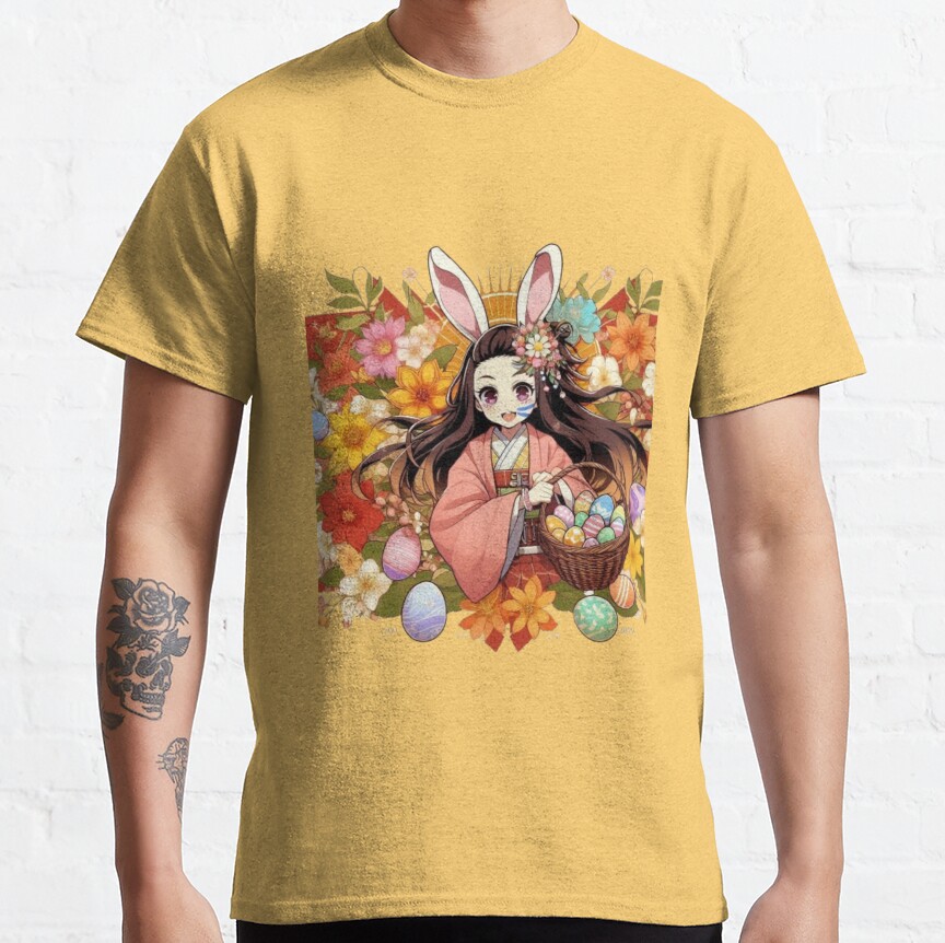 Nezuko S Easter Spirit Anime Meets Spring Joy T-shirt