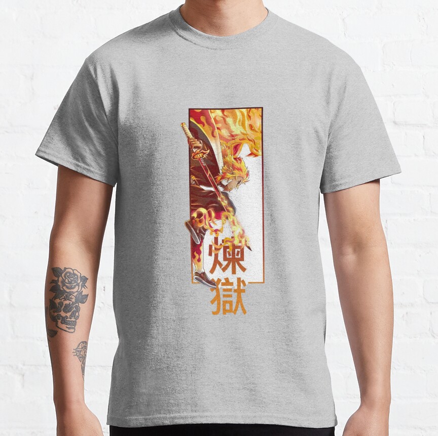 Rengoku Kyojuro Demon Slayer T-shirt - Image 4