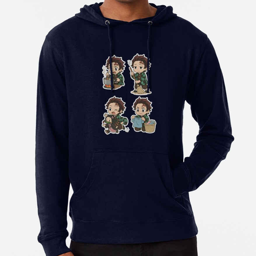 Tanjiro S Daily Struggles Funny Chibi Moments Of Everyday Chaos Hoodie - Image 6
