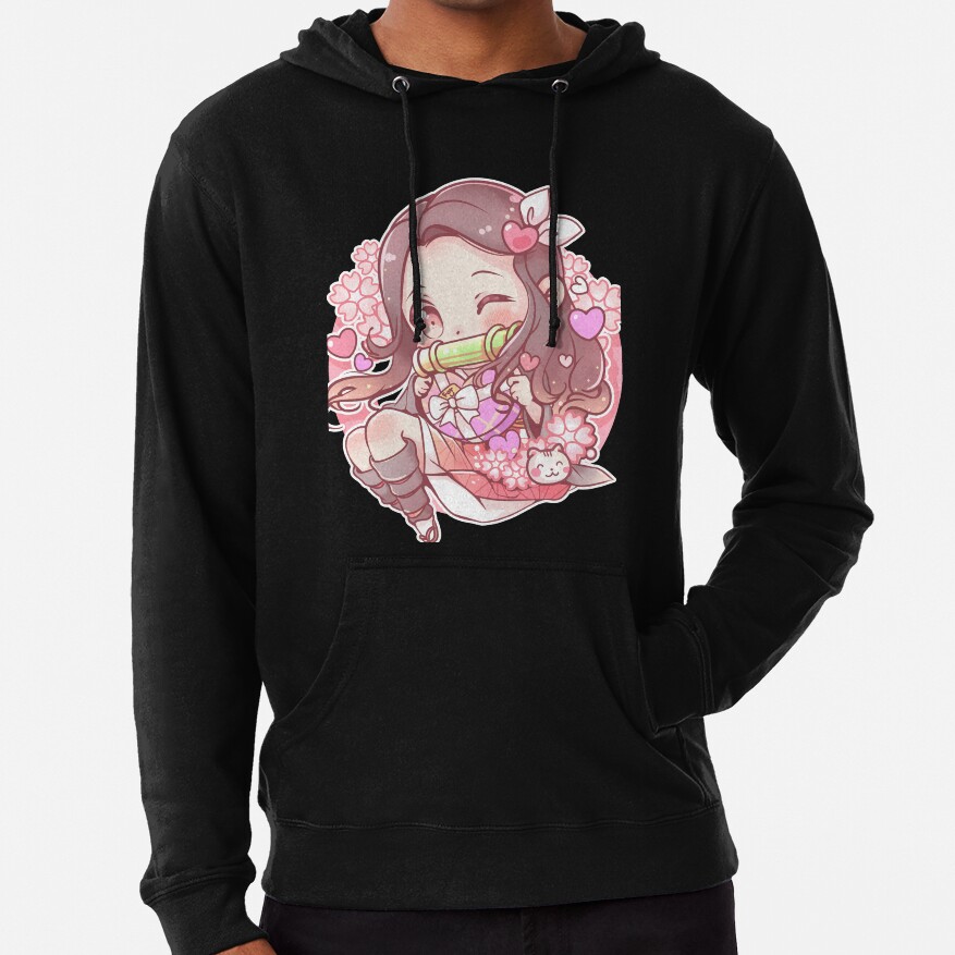 Cute Nezuko Demon Slayer Fanart Hoodie - Image 2