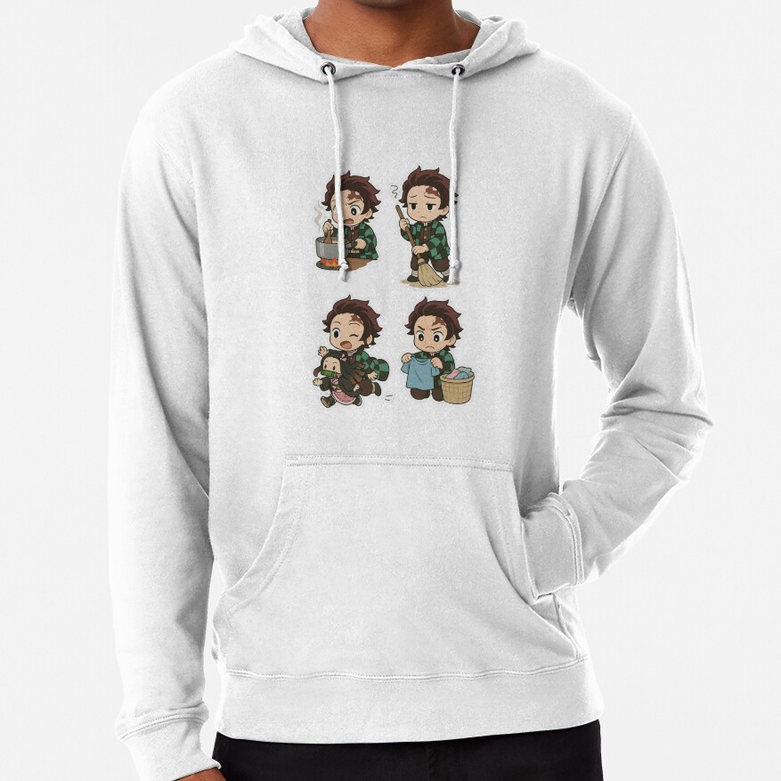 Tanjiro S Daily Struggles Funny Chibi Moments Of Everyday Chaos Hoodie - Image 2