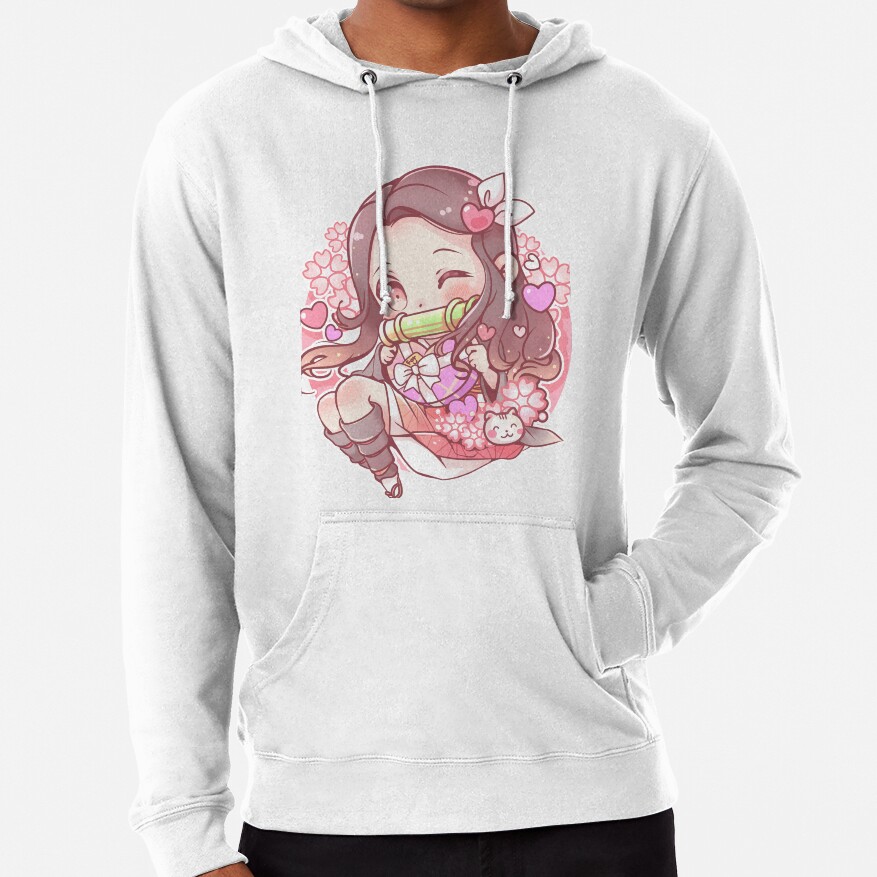 Cute Nezuko Demon Slayer Fanart Hoodie
