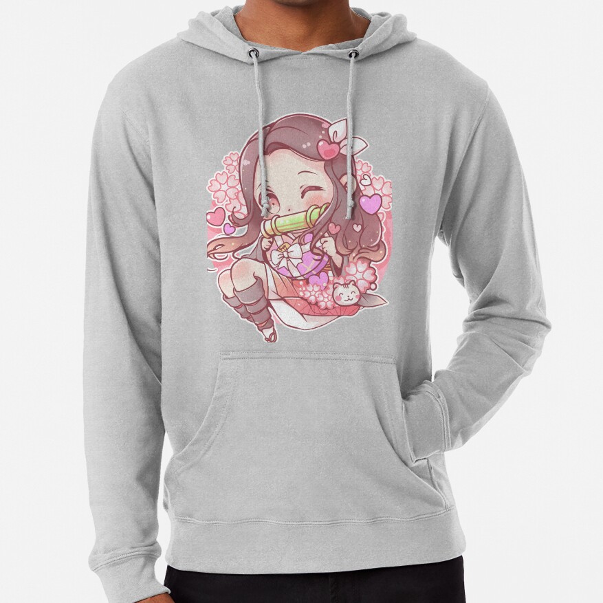 Cute Nezuko Demon Slayer Fanart Hoodie - Image 5