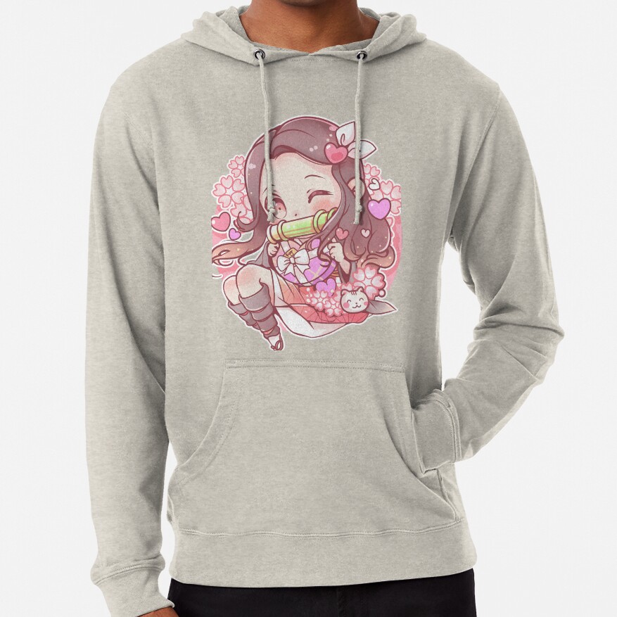 Cute Nezuko Demon Slayer Fanart Hoodie - Image 4