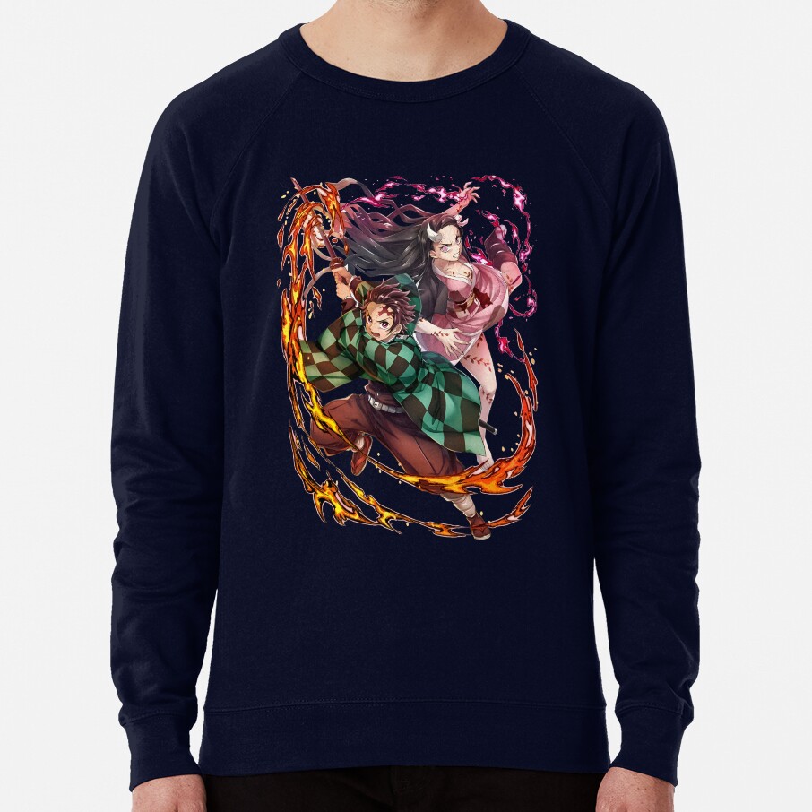 Great Good Art Work Of Slayer Yaiba Animes Film Sweatshirt - Image 6