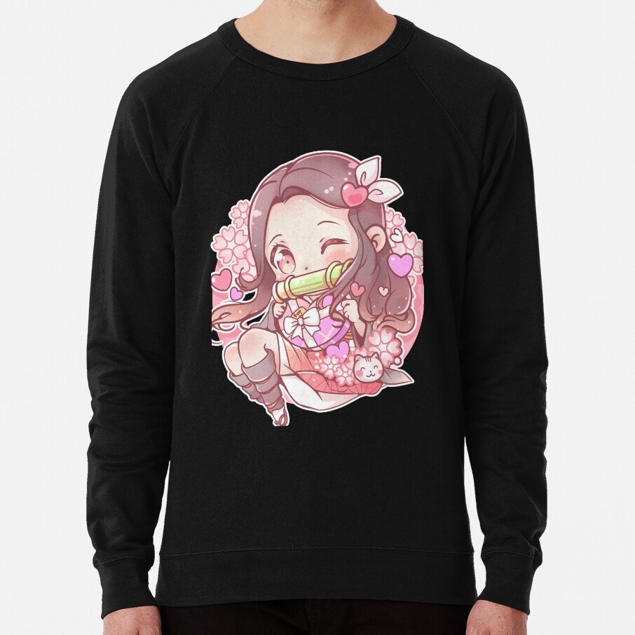 Cute Nezuko Demon Slayer Fanart Sweatshirt - Image 2