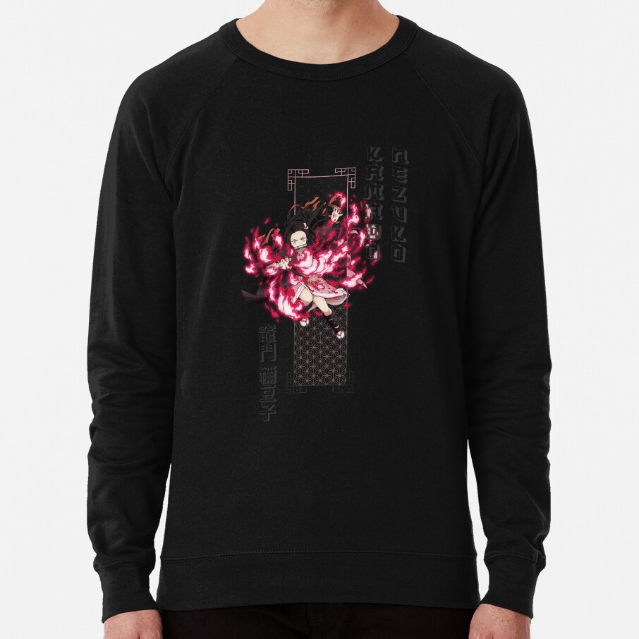 Demon Slayer Kamado Nezuko Dark Sweatshirt - Image 2