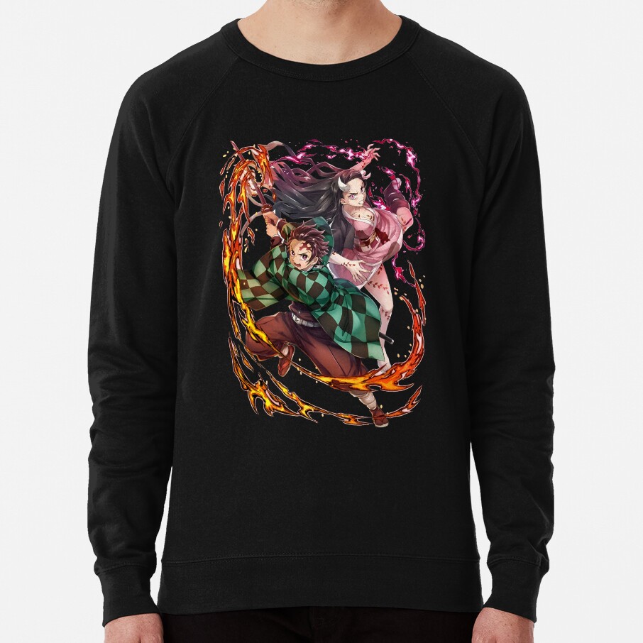 Great Good Art Work Of Slayer Yaiba Animes Film Sweatshirt - Image 2