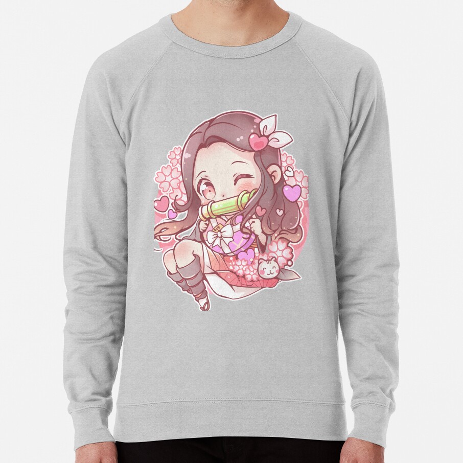 Cute Nezuko Demon Slayer Fanart Sweatshirt - Image 5