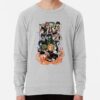 ssrcolightweight sweatshirtmensheather greyfrontsquare productx1000 bgf8f8f8 3 - Demon Slayer UK Shop