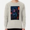 ssrcolightweight sweatshirtmensoatmeal heatherfrontsquare productx1000 bgf8f8f8 10 - Demon Slayer UK Shop