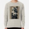 ssrcolightweight sweatshirtmensoatmeal heatherfrontsquare productx1000 bgf8f8f8 16 - Demon Slayer UK Shop