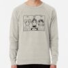 ssrcolightweight sweatshirtmensoatmeal heatherfrontsquare productx1000 bgf8f8f8 21 - Demon Slayer UK Shop