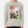 ssrcolightweight sweatshirtmensoatmeal heatherfrontsquare productx1000 bgf8f8f8 22 - Demon Slayer UK Shop