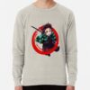 ssrcolightweight sweatshirtmensoatmeal heatherfrontsquare productx1000 bgf8f8f8 23 - Demon Slayer UK Shop