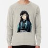ssrcolightweight sweatshirtmensoatmeal heatherfrontsquare productx1000 bgf8f8f8 25 - Demon Slayer UK Shop