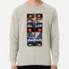 ssrcolightweight sweatshirtmensoatmeal heatherfrontsquare productx1000 bgf8f8f8 31 - Demon Slayer UK Shop