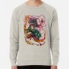 ssrcolightweight sweatshirtmensoatmeal heatherfrontsquare productx1000 bgf8f8f8 34 - Demon Slayer UK Shop