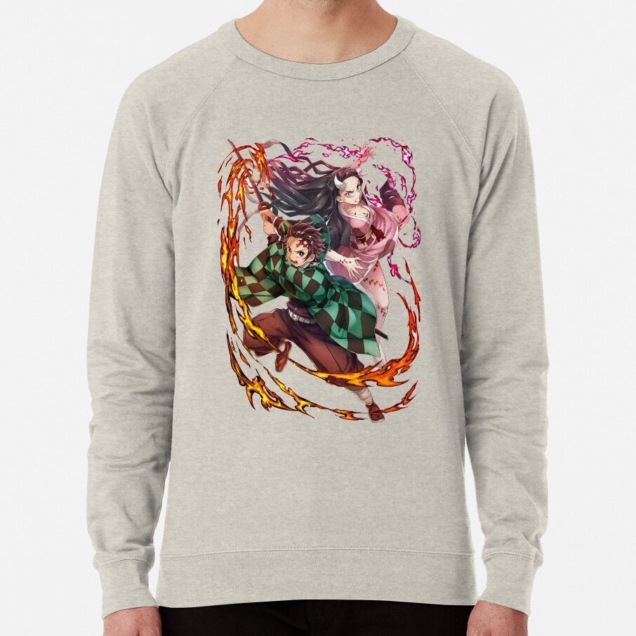 Great Good Art Work Of Slayer Yaiba Animes Film Sweatshirt - Image 4