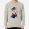 ssrcolightweight sweatshirtmensoatmeal heatherfrontsquare productx1000 bgf8f8f8 38 - Demon Slayer UK Shop