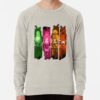 ssrcolightweight sweatshirtmensoatmeal heatherfrontsquare productx1000 bgf8f8f8 40 - Demon Slayer UK Shop