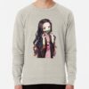 ssrcolightweight sweatshirtmensoatmeal heatherfrontsquare productx1000 bgf8f8f8 47 - Demon Slayer UK Shop