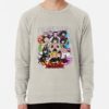 ssrcolightweight sweatshirtmensoatmeal heatherfrontsquare productx1000 bgf8f8f8 9 - Demon Slayer UK Shop