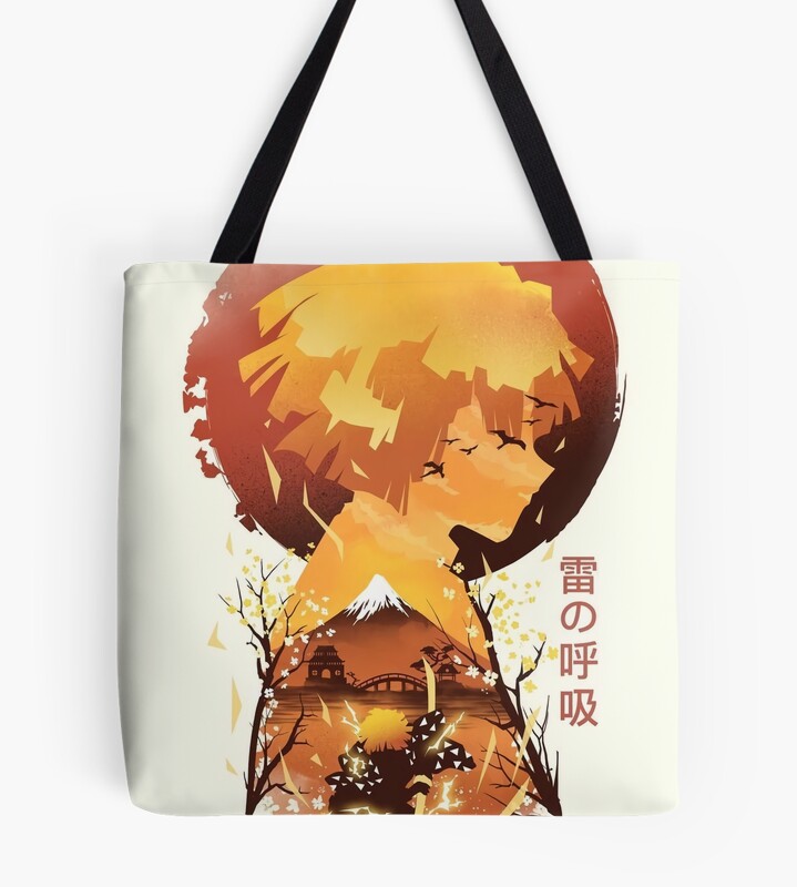 Nice Art Work Of Slayer Yaiba Animes Film Tote Bag