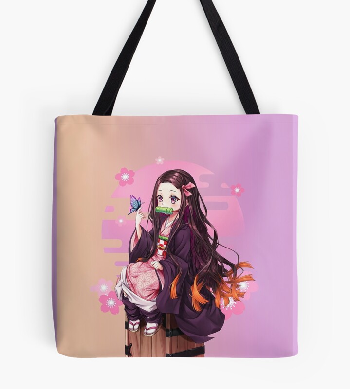 Immerse Yourself In The Epic Universe Of Demon Slayer With Nezuko S Exclusive Design Tote Bag