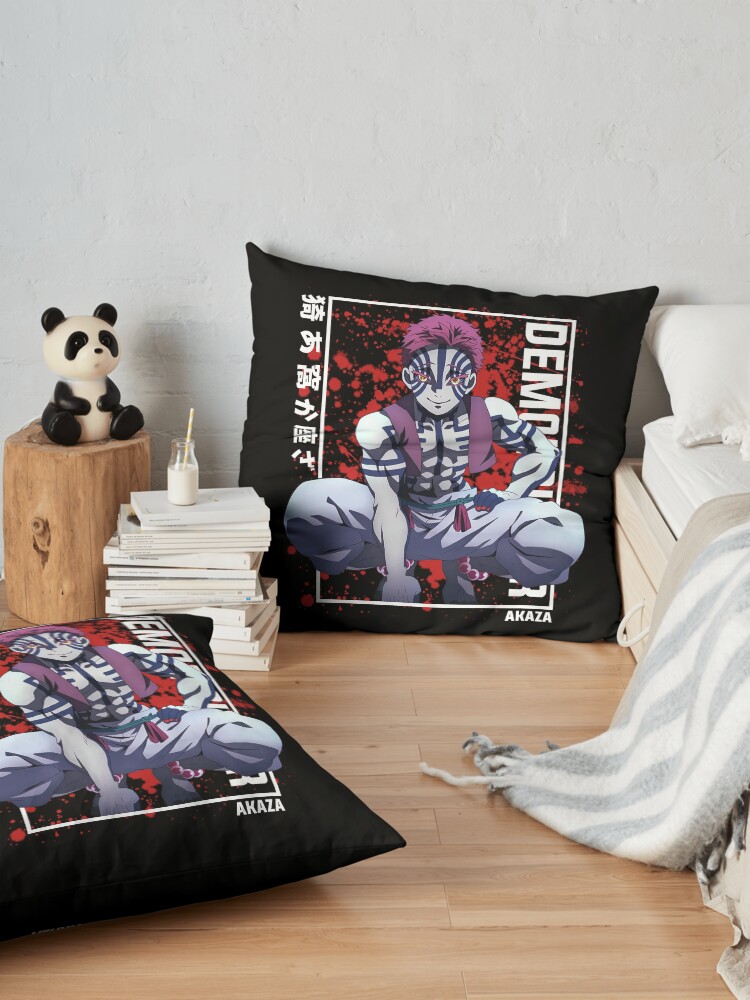 Demon Slayer Akaza Throw Pillow - Image 2