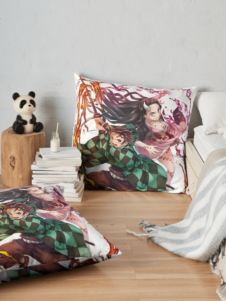 Great Good Art Work Of Slayer Yaiba Animes Film Throw Pillow - Image 2