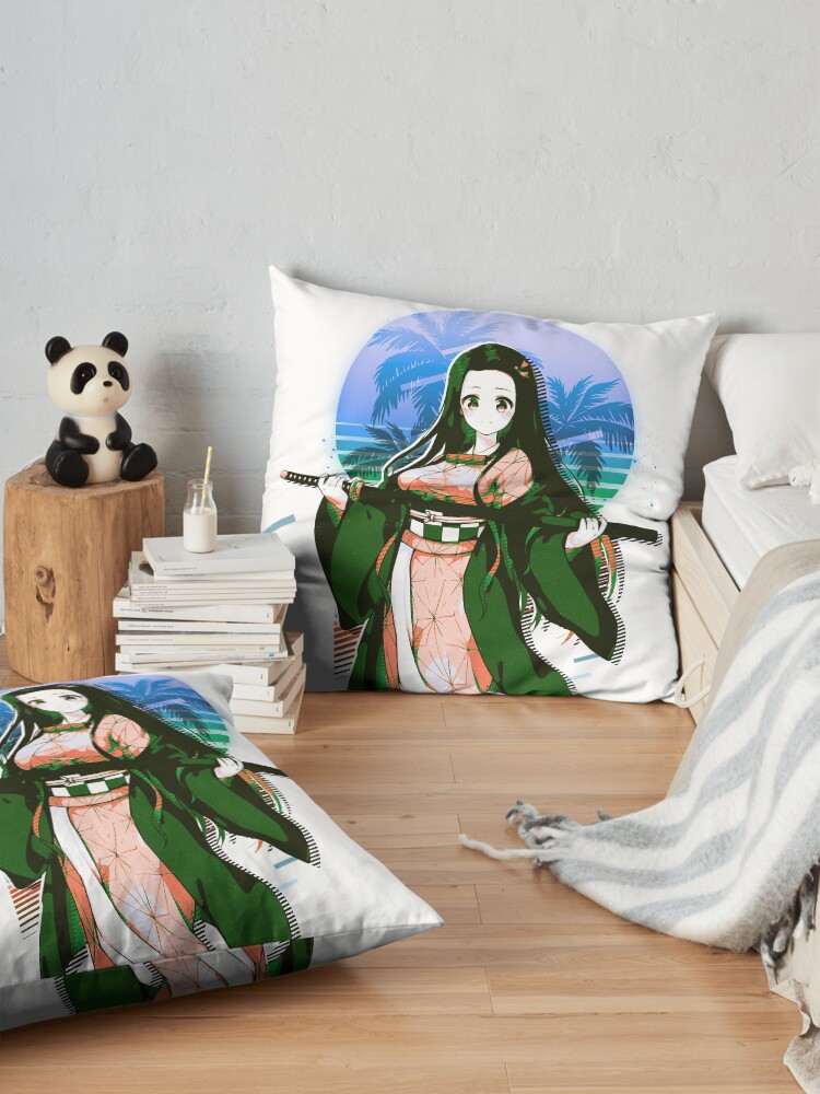 Nezuko Kimetsu No Yaiba Throw Pillow - Image 2
