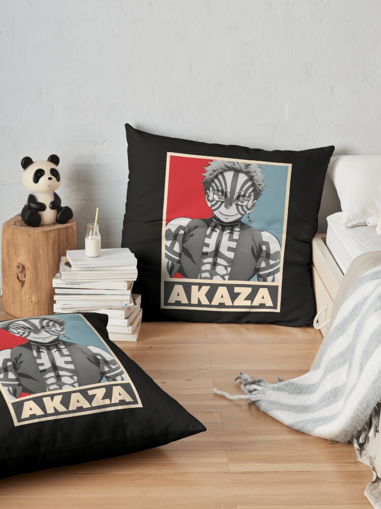 Demon Slayer Akaza Throw Pillow - Image 2