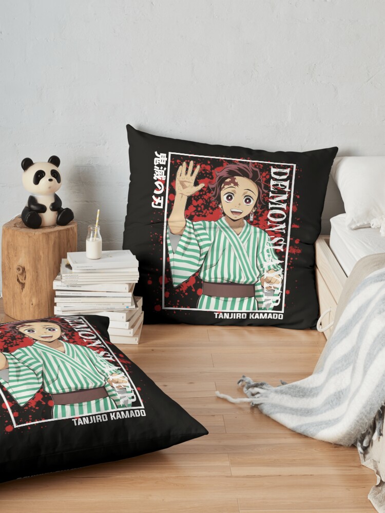 Demon Slayer Tanjiro Kamado Throw Pillow - Image 2