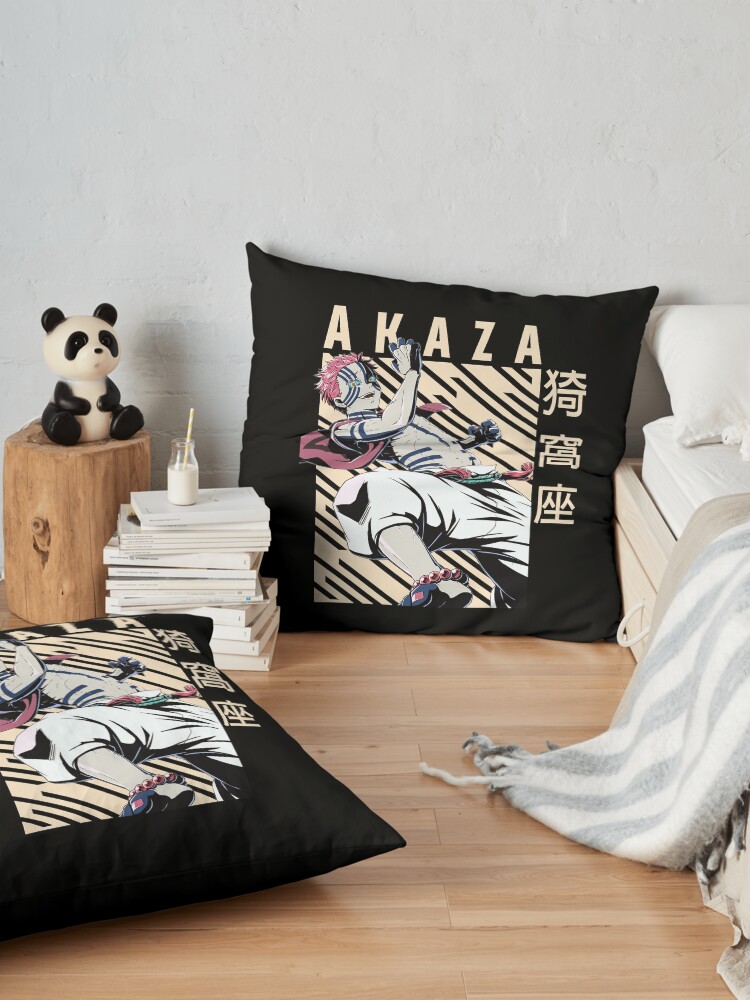 Demon Slayer Akaza Throw Pillow - Image 2
