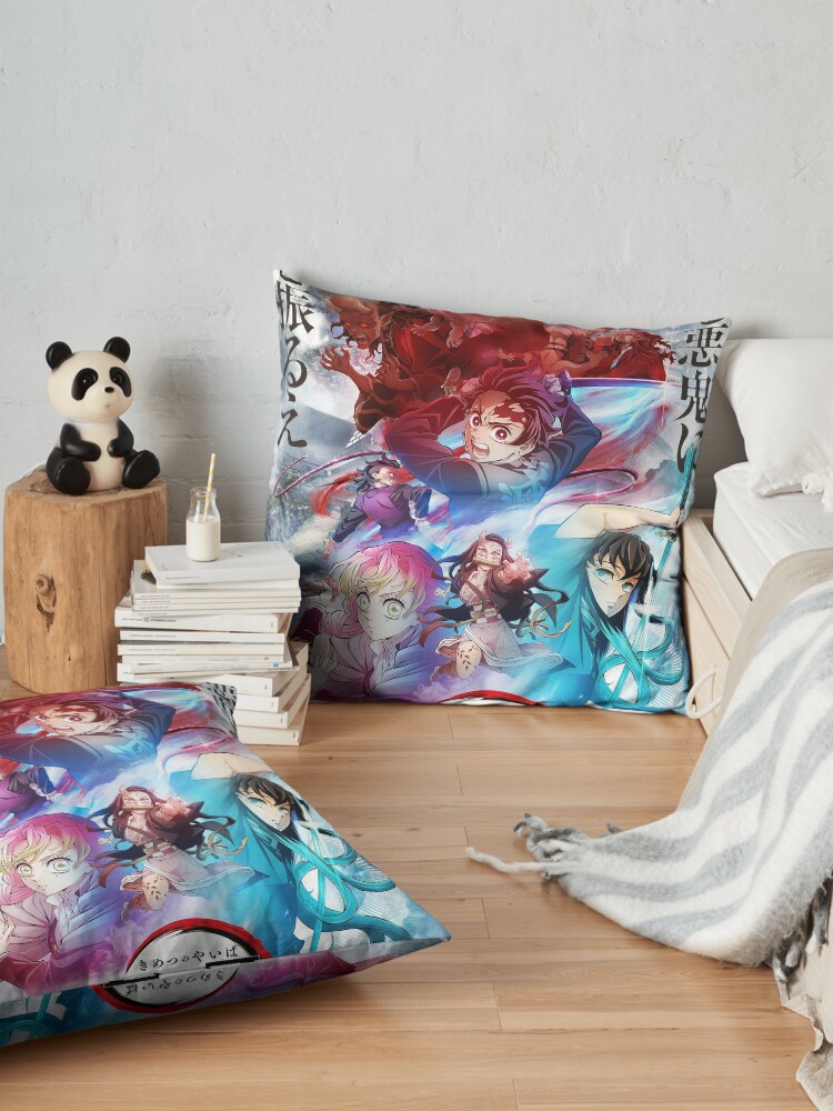 Greats And Good Art Work Of Slayer Yaiba Animes Japan Film Throw Pillow - Image 2