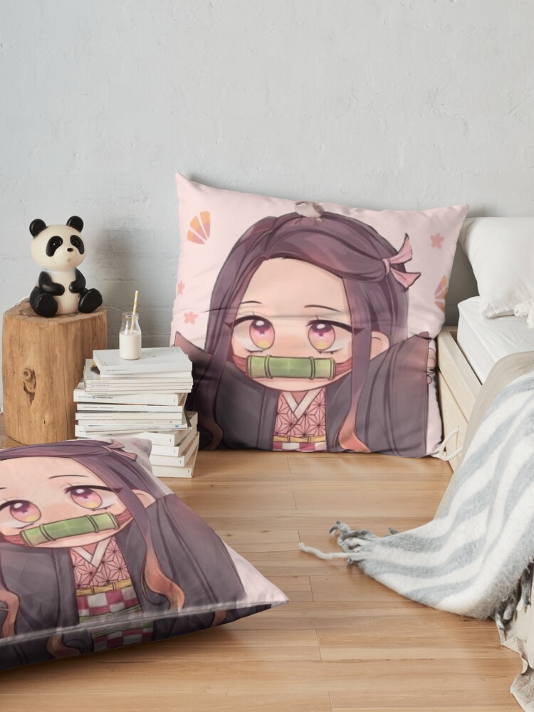 Nezuko Cute Throw Pillow - Image 2