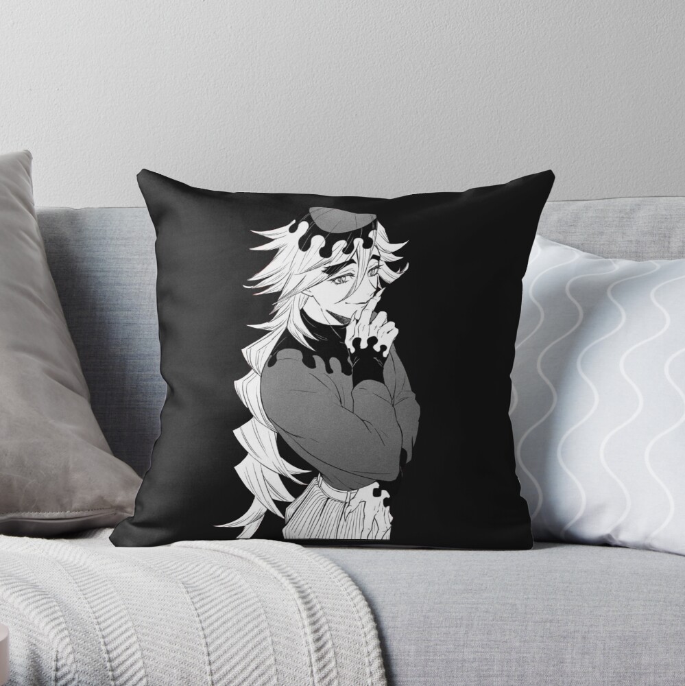 Douma Black And White Throw Pillow